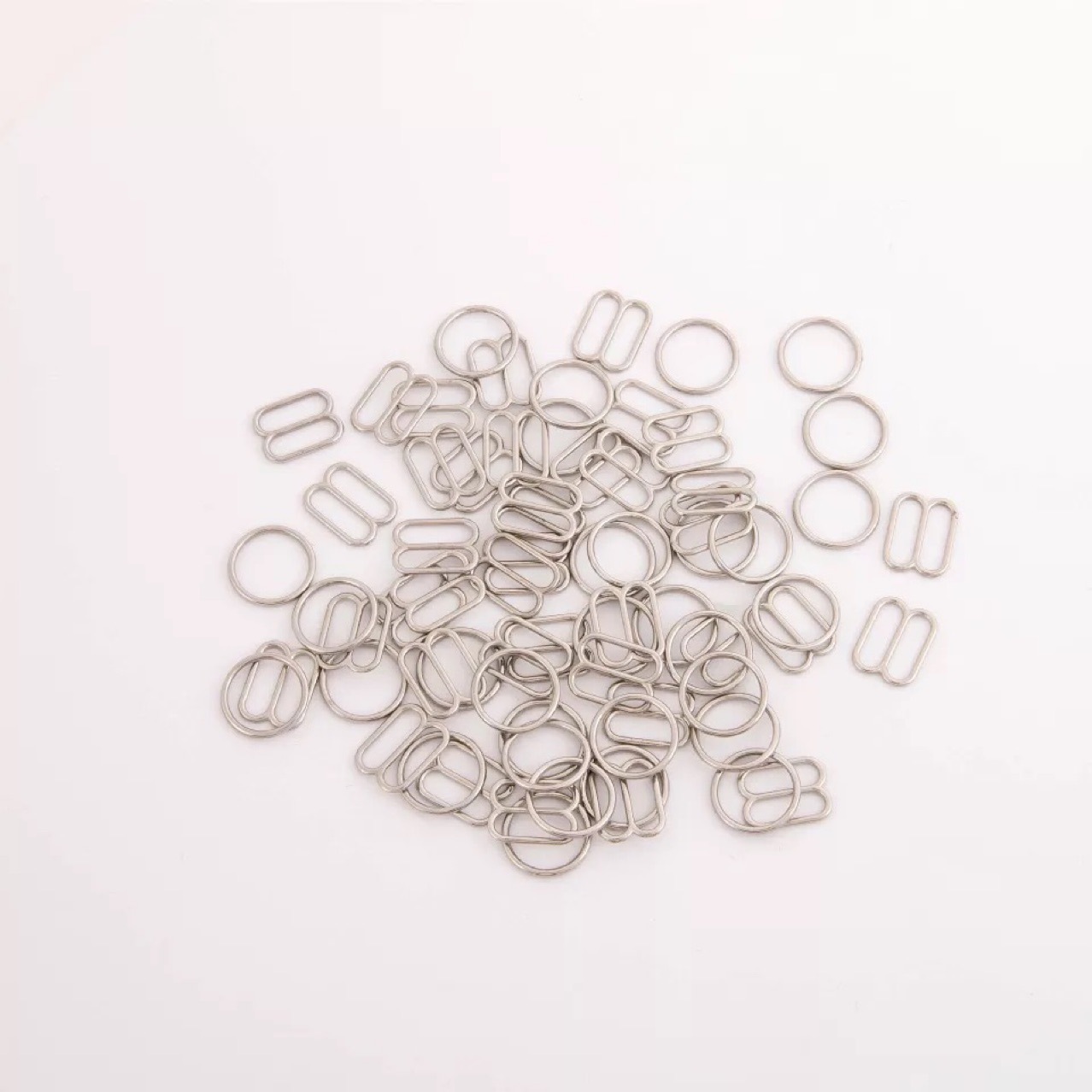 Wholesale Metal 8-Word Buckle 0-Word Buckle 9-Word Buckle Inner Diameter Adjustable Button Bra Hook Circle Buckle Underwear Accessories