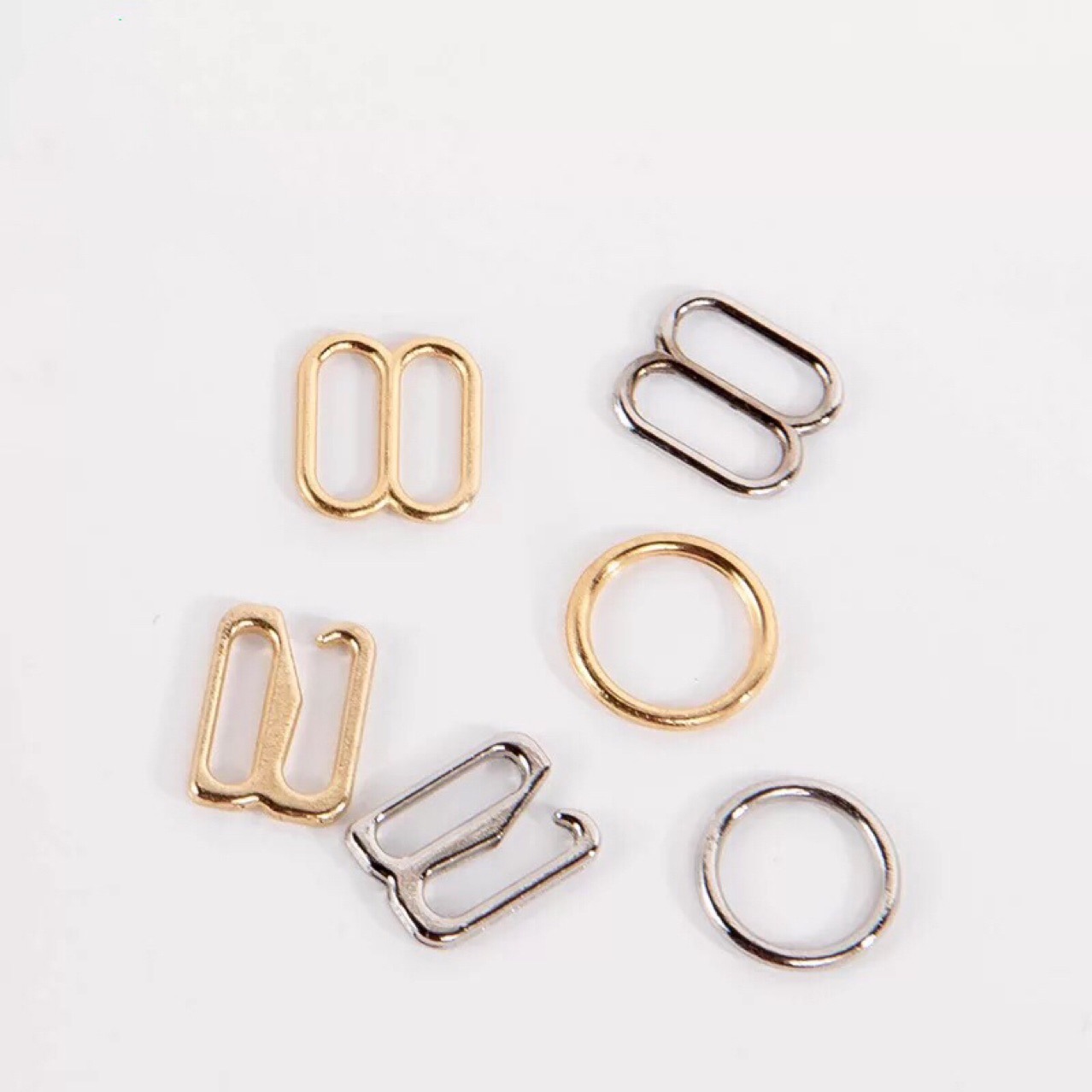 Wholesale Metal 8-Word Buckle 0-Word Buckle 9-Word Buckle Inner Diameter Adjustable Button Bra Hook Circle Buckle Underwear Accessories