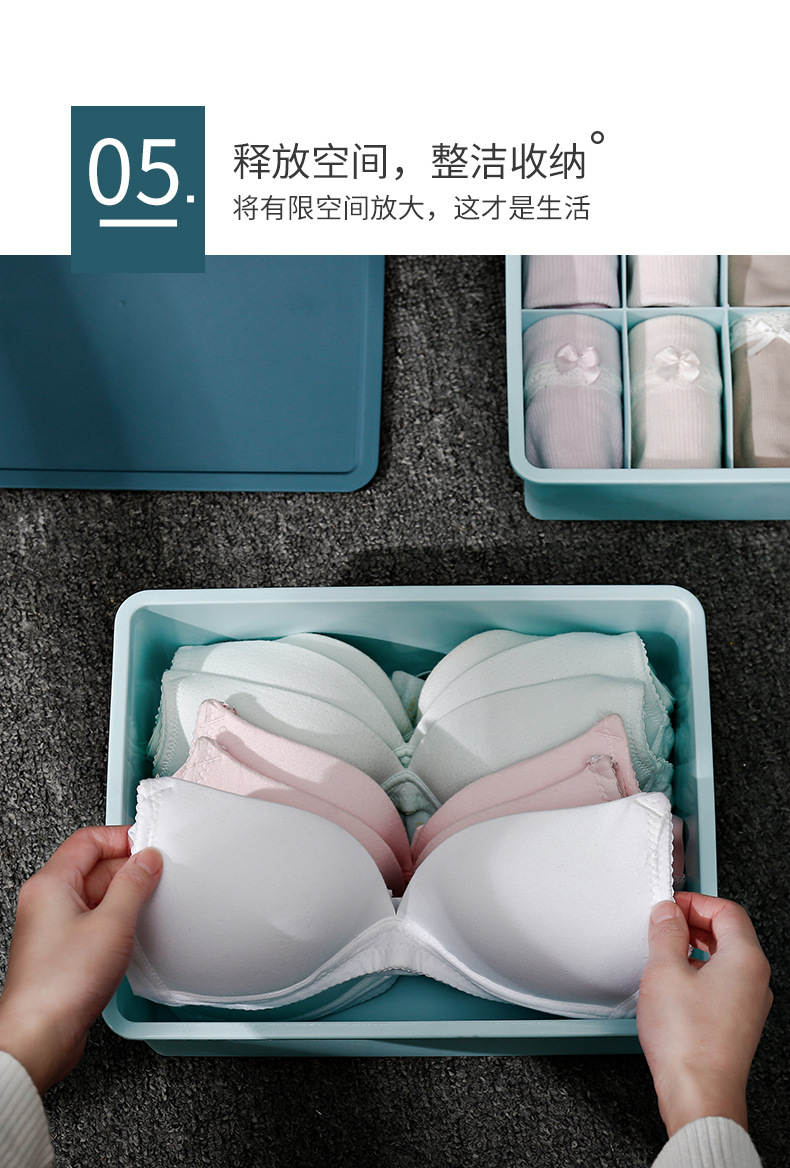 Underwear Underwear Storage Box Compartment Household Socks Bra Storage Basket Sundries with Lid Finishing Box Compartment Fabulous Accessories Box
