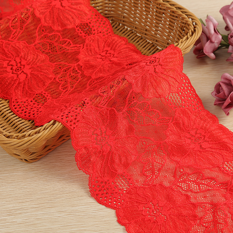 New super wide red polyamide lace DIY bra inside the dress flap clothing accessories wholesale