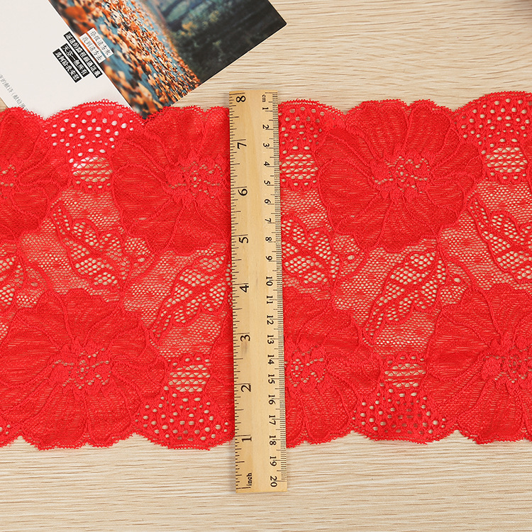 New super wide red polyamide lace DIY bra inside the dress flap clothing accessories wholesale