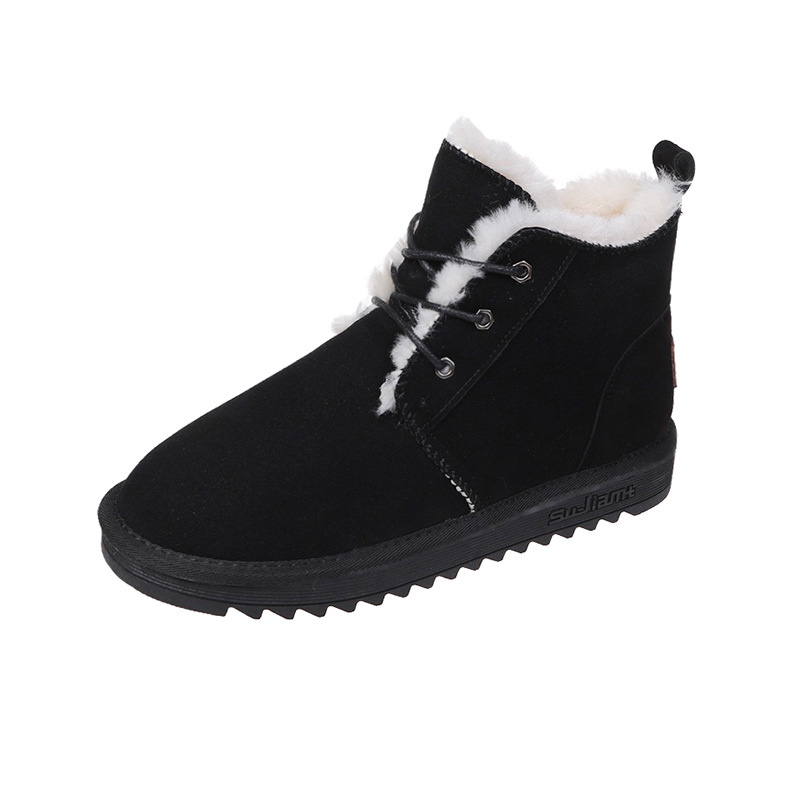Snow Boots Women&#039;s Shoes 2021 Winter New Cotton Shoes Ugg Short Casual High-Top Students Warm-Keeping Fleece Thickened Cotton