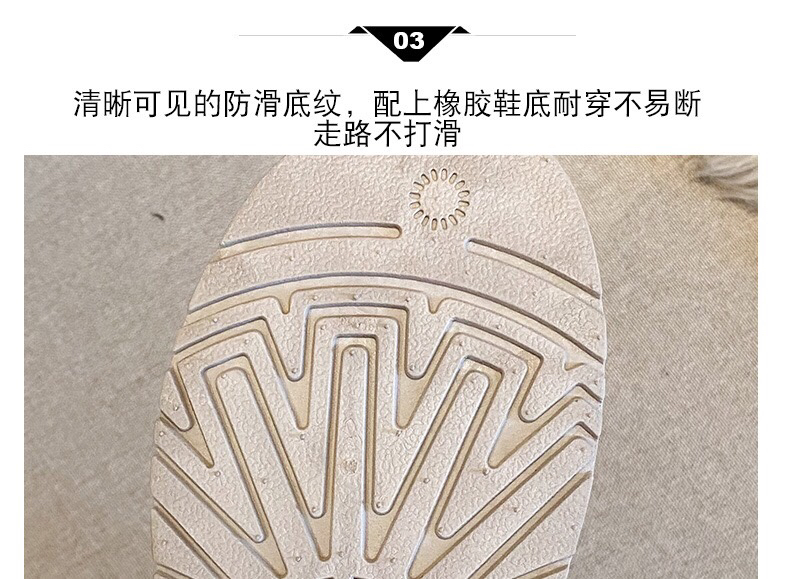 New Snow Boots Women's Fleece-Lined Thickened Short Cotton Boots Women's Winter Chanel-Style Mid-Calf Slip-on Women's