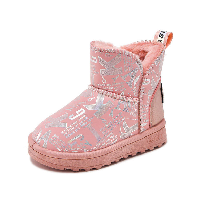 New Snow Boots Home Children&#039;s Warm Non-Slip Fur Snow Boots