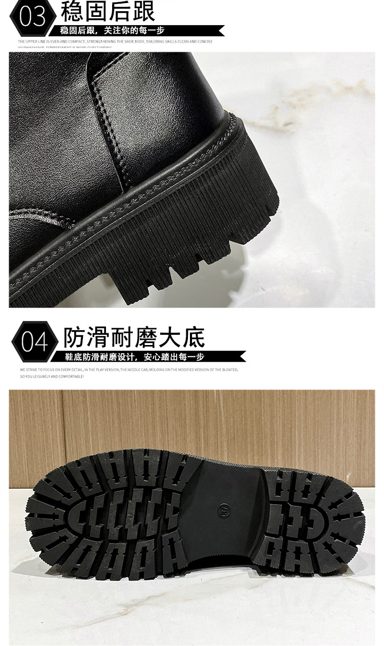 Dr. Martens Boots Women's 2020 Autumn and Winter New Thick-Soled Women's Short Boots British Style Lace-up Snow Boots Boots Women's Cotton Boots
