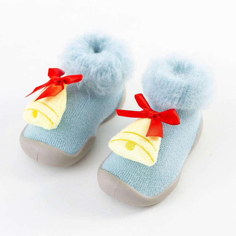 Christmas Brushed and Thick Toddler Shoes Socks Indoor and Outdoor Rubber Sole Non-Slip Warm Snow Boots Socks Children Baby Doll Shoes Christmas Brushed and Thick Toddler Shoes Socks Indoor and Outdoor Rubber Sole Non-Slip Warm Snow Boots Socks Children Baby Doll Shoes