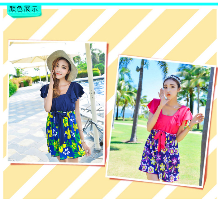 Yaluqi new swimwear fashion slimming one-piece dress belly increased female swimsuits-covering Y1504 Yaluqi new swimwear fashion slimming one-piece dress belly increased female swimsuits-covering Y1504