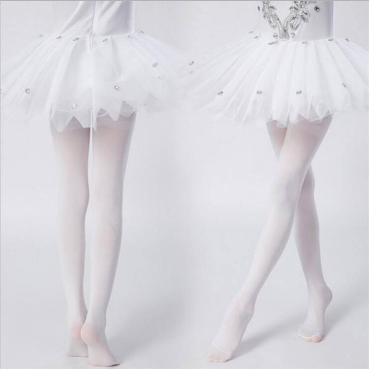 Spring and Summer Swan Velvet 80D Thin Children&#039;s Dance Socks Children&#039;s Day Performance Ballet Girls&#039; Pantyhose