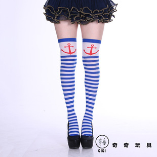 Cross the border for festive party costumes and props striped socks Halloween, Christmas rainbow COS pantyhose silk stockings Cross the border for festive party costumes and props striped socks Halloween, Christmas rainbow COS pantyhose silk stockings