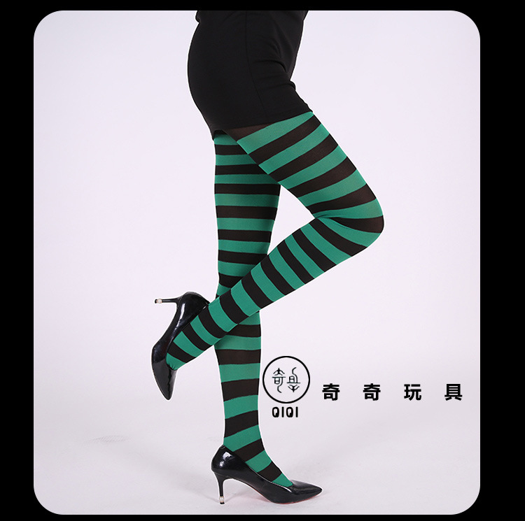 Cross the border for festive party costumes and props striped socks Halloween, Christmas rainbow COS pantyhose silk stockings Cross the border for festive party costumes and props striped socks Halloween, Christmas rainbow COS pantyhose silk stockings