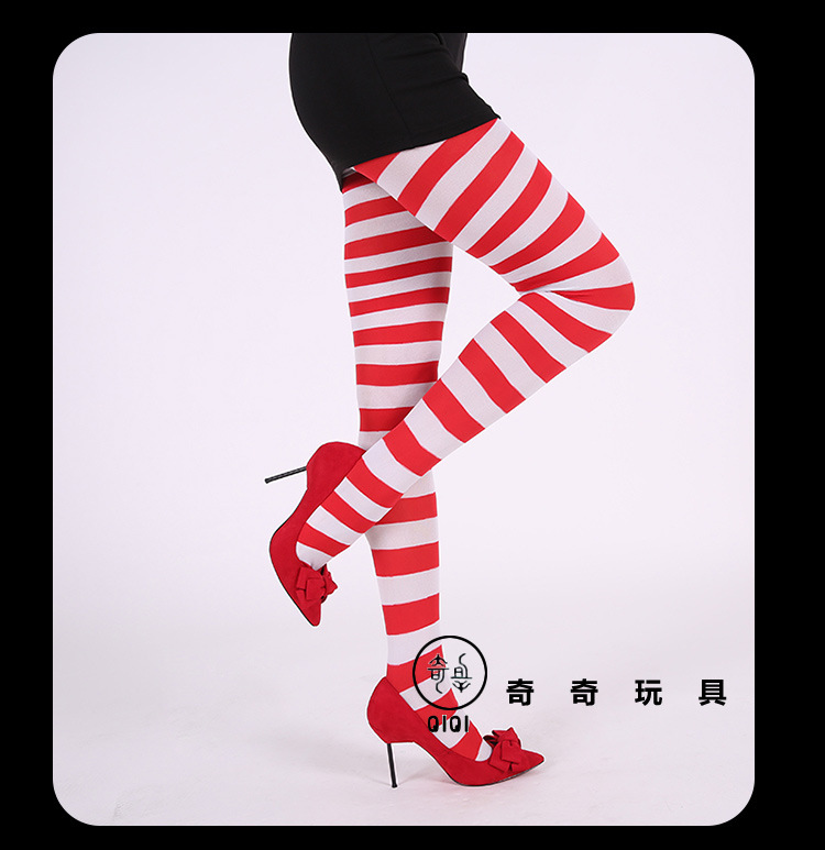 Cross the border for festive party costumes and props striped socks Halloween, Christmas rainbow COS pantyhose silk stockings Cross the border for festive party costumes and props striped socks Halloween, Christmas rainbow COS pantyhose silk stockings