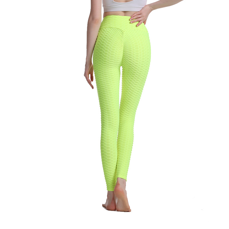 2021 New Yoga Bubble Pants Women's High Waist Hip Lift Peach Hip Tight Jacquard Sports Trousers Fitness Yoga Pants 2021 New Yoga Bubble Pants Women's High Waist Hip Lift Peach Hip Tight Jacquard Sports Trousers Fitness Yoga Pants