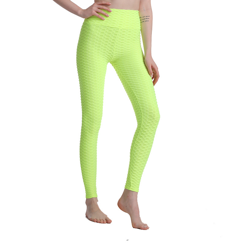 2021 New Yoga Bubble Pants Women's High Waist Hip Lift Peach Hip Tight Jacquard Sports Trousers Fitness Yoga Pants 2021 New Yoga Bubble Pants Women's High Waist Hip Lift Peach Hip Tight Jacquard Sports Trousers Fitness Yoga Pants