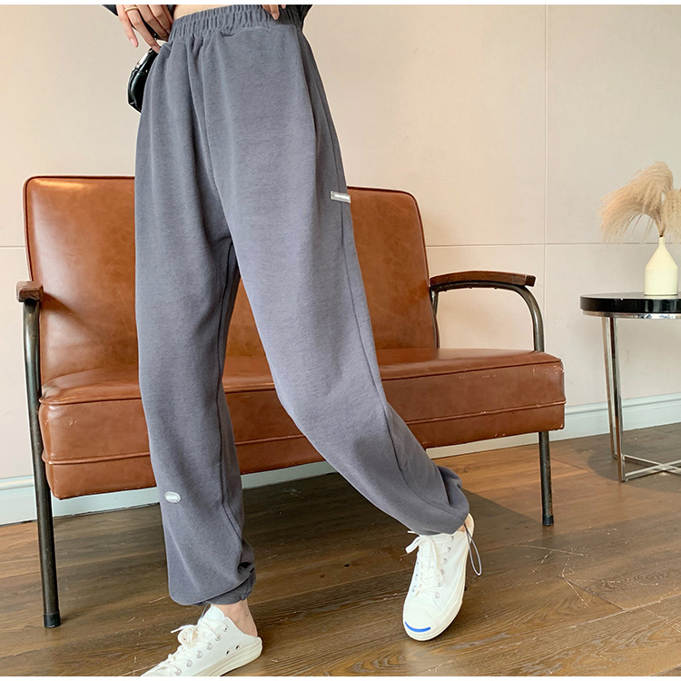 Real Shot Cost-Effective Korean Style Women's Retro Loose Hooded Sweater Waist-Tight Hoodie + Sports Trousers Casual Suit Real Shot Cost-Effective Korean Style Women's Retro Loose Hooded Sweater Waist-Tight Hoodie + Sports Trousers Casual Suit