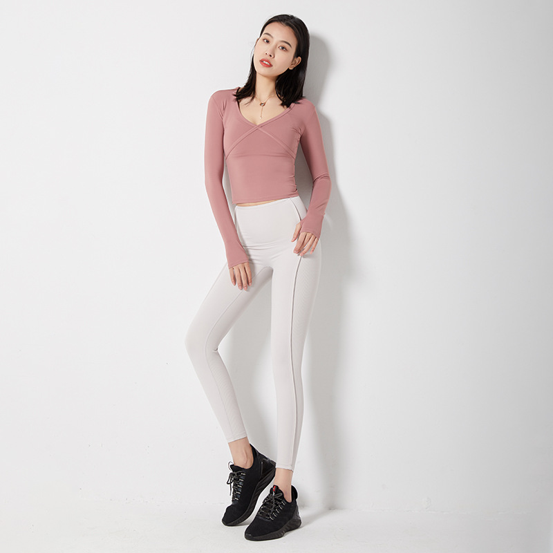 High Waist Hip Lift Fitness Pants Women&#039;s Elegant Running Quick-Drying Tight Sports Belly Contracting Thread Yoga Trousers Outer Wear Autumn and Winter