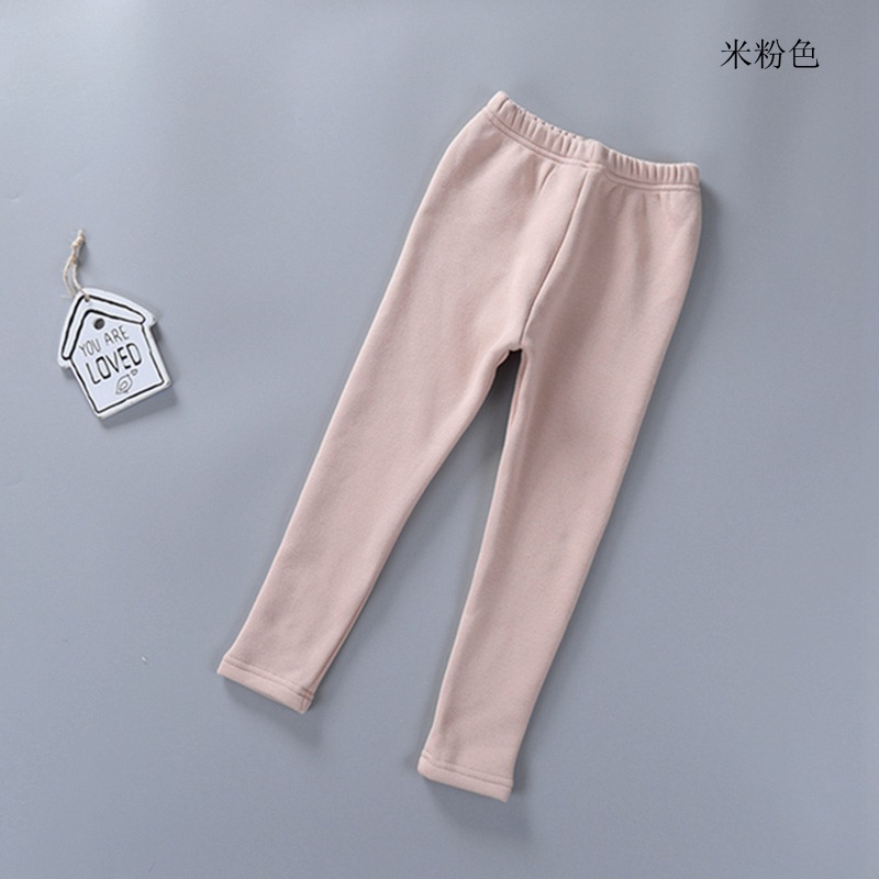 2021 Children's Leggings Fleece-Lined Thickened Girls' Pants Korean Style Outer Wear Tight Stretch Trousers Single-Layer Fleece-Lined 2021 Children's Leggings Fleece-Lined Thickened Girls' Pants Korean Style Outer Wear Tight Stretch Trousers Single-Layer Fleece-Lined