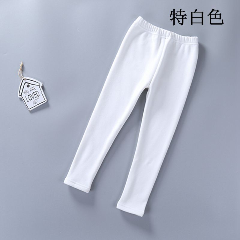2021 Children's Leggings Fleece-Lined Thickened Girls' Pants Korean Style Outer Wear Tight Stretch Trousers Single-Layer Fleece-Lined 2021 Children's Leggings Fleece-Lined Thickened Girls' Pants Korean Style Outer Wear Tight Stretch Trousers Single-Layer Fleece-Lined