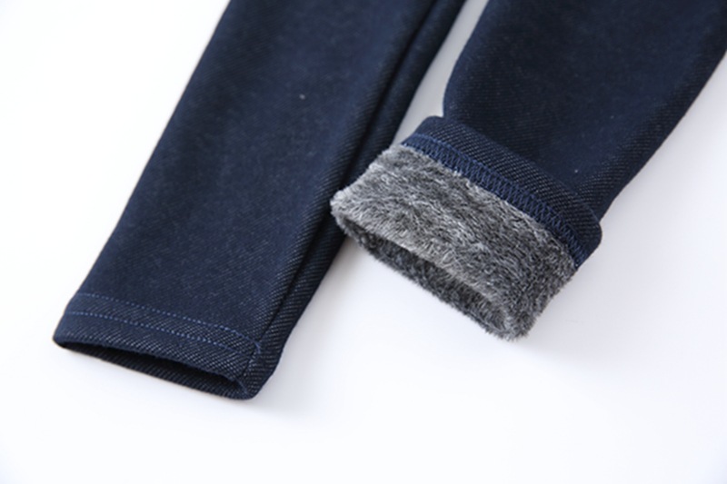 Autumn and Winter Children's Leggings Fleece-Lined Thick Warm Pants Korean Girls Solid Color Crawler Outer Wear Tight Stretch Trousers Autumn and Winter Children's Leggings Fleece-Lined Thick Warm Pants Korean Girls Solid Color Crawler Outer Wear Tight Stretch Trousers