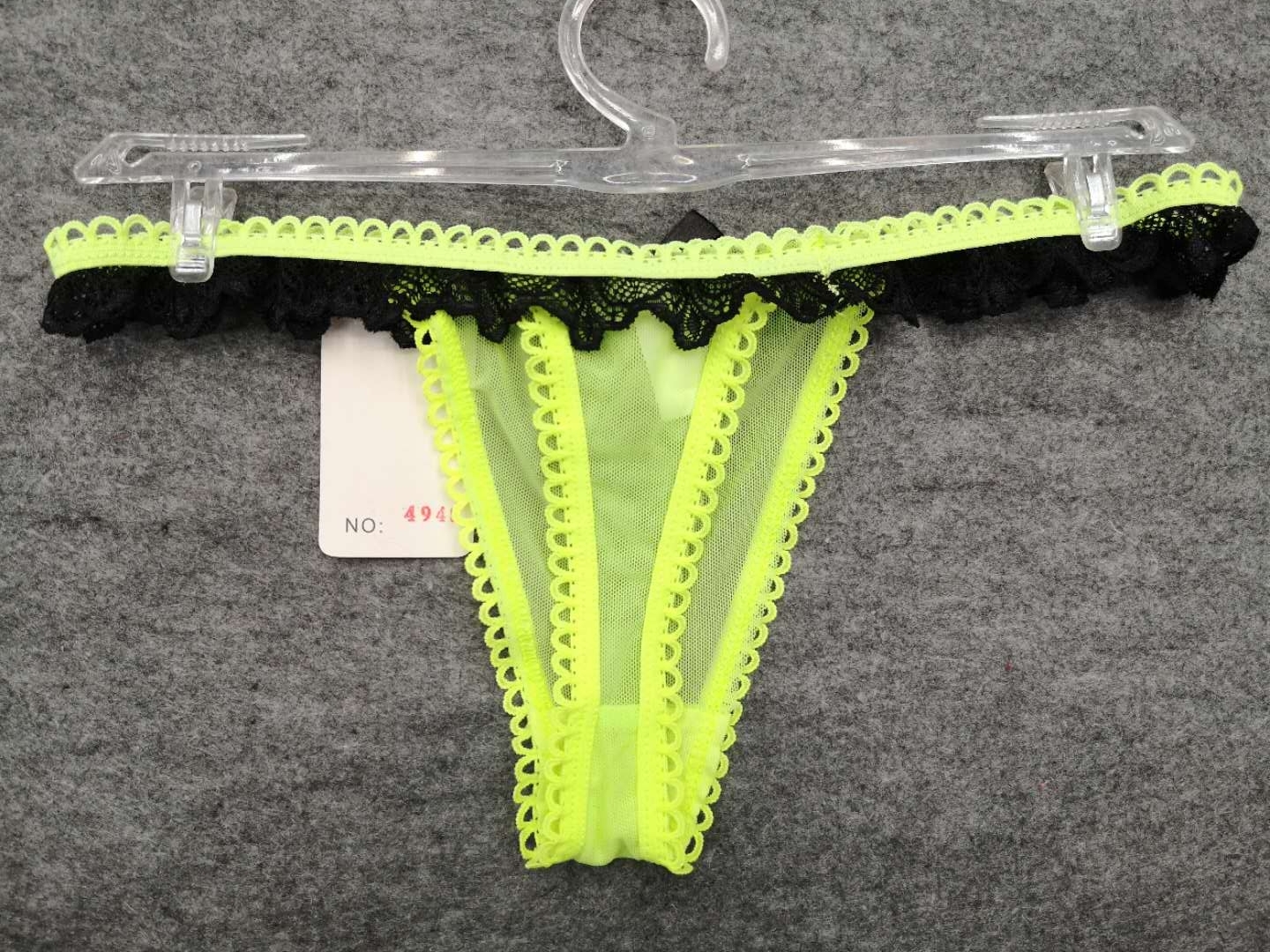 Ultra-Thin Ultra-Sexy Underwear Perspective Girl&#039;s Temptation Hot Low Waist Sexy T-Back 4945#