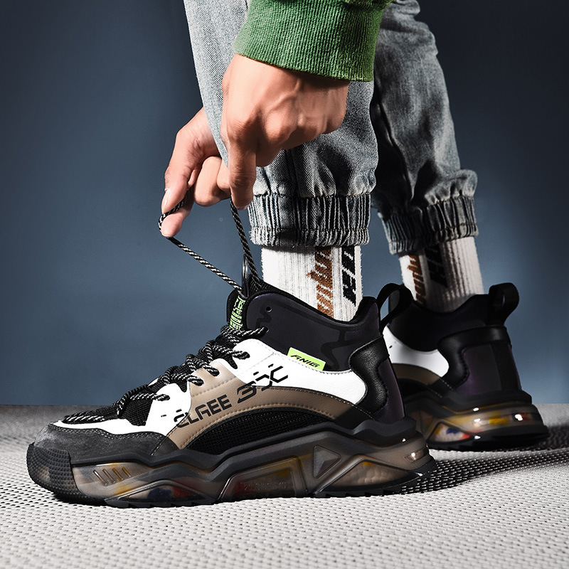 Summer Universal Flat Heel round Toe White for Men High-Top Daily Front Lace-up Tinker Bell Solid Color Dr. Martens Boots