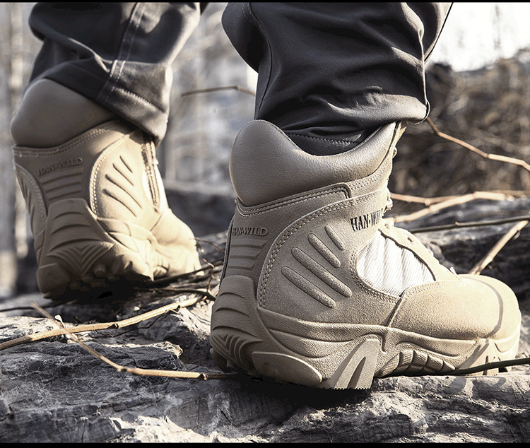 Consul Outdoor Men's Spring and Autumn High School Top Combat Boots Military Fans Waterproof and Hard-Wearing Combat Boots Desert Hiking Shoes Consul Outdoor Men's Spring and Autumn High School Top Combat Boots Military Fans Waterproof and Hard-Wearing Combat Boots Desert Hiking Shoes