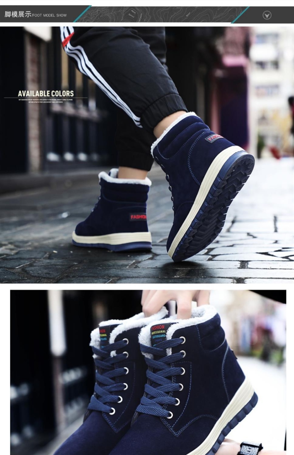 Cotton-Padded Shoes Men's Winter Warm Fleece-Lined Waterproof Dr. Martens Boots High-Top Shoes Men's Korean-Style Large Size Trendy Shoes Northeast Snow Boots Men's Cotton-Padded Shoes Men's Winter Warm Fleece-Lined Waterproof Dr. Martens Boots High-Top Shoes Men's Korean-Style Large Size Trendy Shoes Northeast Snow Boots Men's