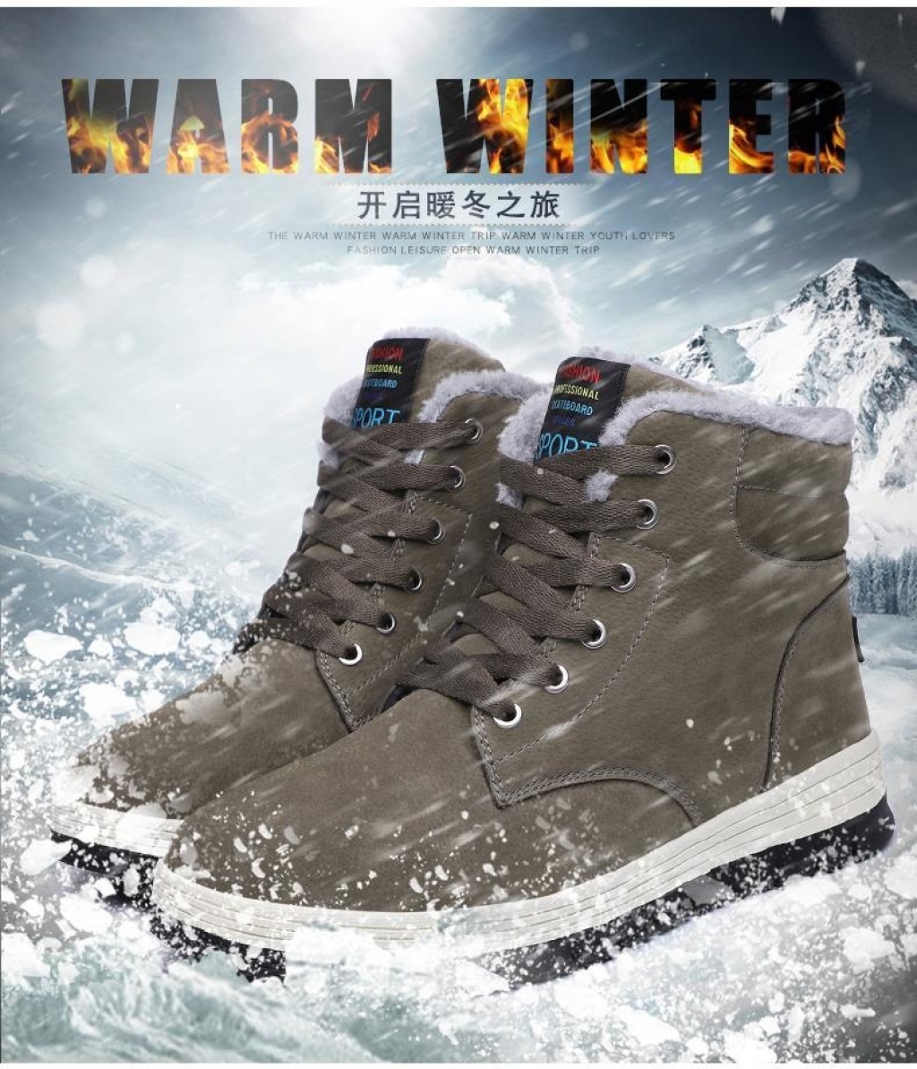 Cotton-Padded Shoes Men's Winter Warm Fleece-Lined Waterproof Dr. Martens Boots High-Top Shoes Men's Korean-Style Large Size Trendy Shoes Northeast Snow Boots Men's Cotton-Padded Shoes Men's Winter Warm Fleece-Lined Waterproof Dr. Martens Boots High-Top Shoes Men's Korean-Style Large Size Trendy Shoes Northeast Snow Boots Men's