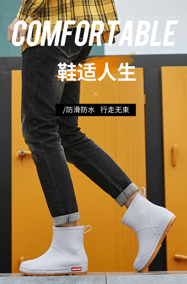 Foreign Trade Rain Boots Men's and Women's High Platform Fashion Non-Slip Rain Boots Outdoor Wear-Resistant Waterproof Rain Boots Non-Slip Kitchen Rubber Shoes Foreign Trade Rain Boots Men's and Women's High Platform Fashion Non-Slip Rain Boots Outdoor Wear-Resistant Waterproof Rain Boots Non-Slip Kitchen Rubber Shoes