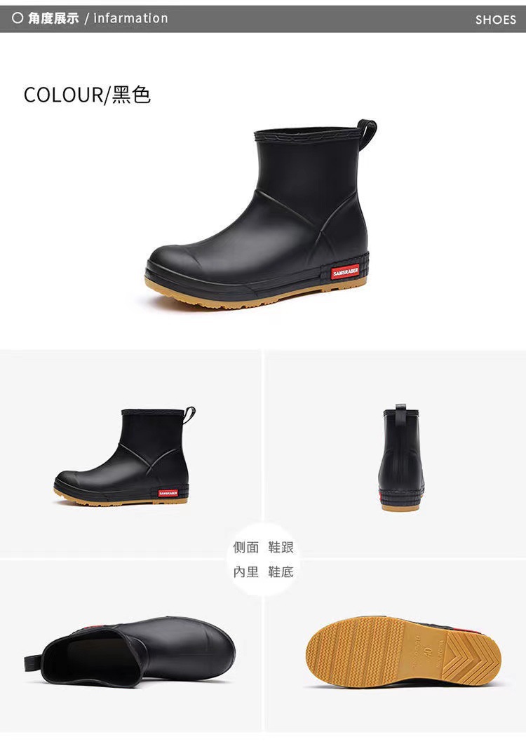 Foreign Trade Rain Boots Men's and Women's High Platform Fashion Non-Slip Rain Boots Outdoor Wear-Resistant Waterproof Rain Boots Non-Slip Kitchen Rubber Shoes Foreign Trade Rain Boots Men's and Women's High Platform Fashion Non-Slip Rain Boots Outdoor Wear-Resistant Waterproof Rain Boots Non-Slip Kitchen Rubber Shoes