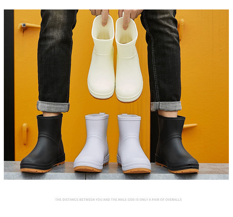 Foreign Trade Rain Boots Men's and Women's High Platform Fashion Non-Slip Rain Boots Outdoor Wear-Resistant Waterproof Rain Boots Non-Slip Kitchen Rubber Shoes Foreign Trade Rain Boots Men's and Women's High Platform Fashion Non-Slip Rain Boots Outdoor Wear-Resistant Waterproof Rain Boots Non-Slip Kitchen Rubber Shoes