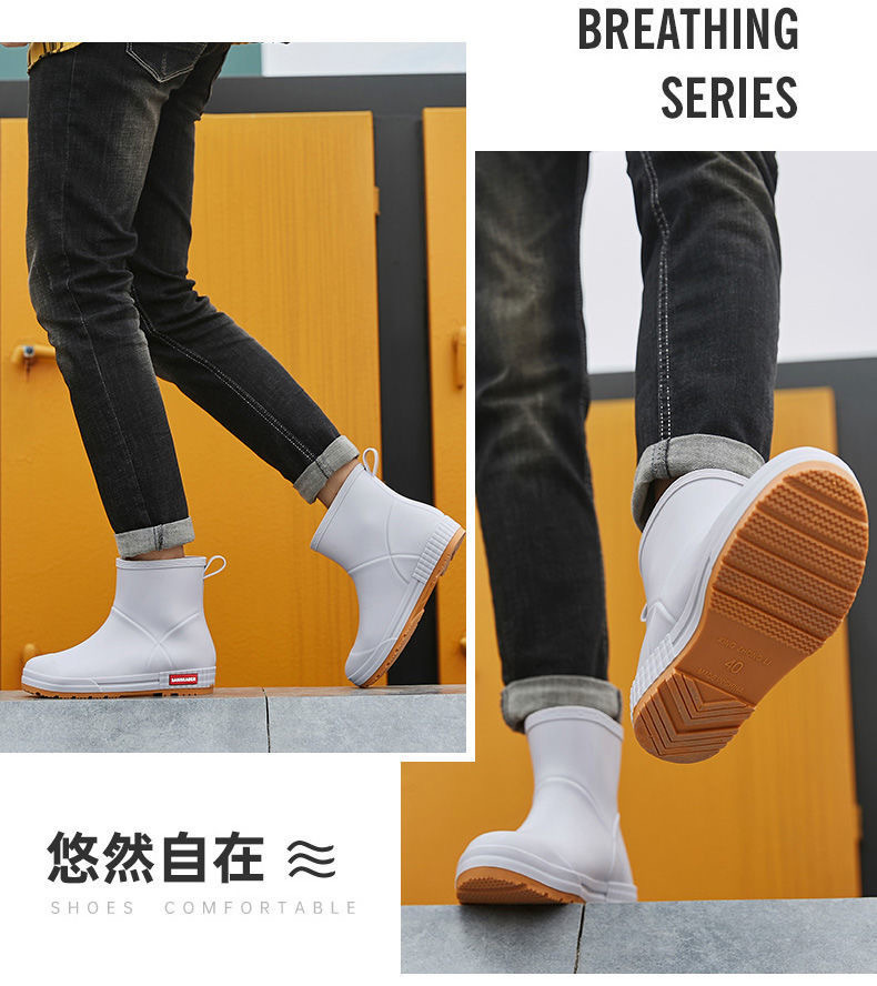 Foreign Trade Rain Boots Men's and Women's High Platform Fashion Non-Slip Rain Boots Outdoor Wear-Resistant Waterproof Rain Boots Non-Slip Kitchen Rubber Shoes Foreign Trade Rain Boots Men's and Women's High Platform Fashion Non-Slip Rain Boots Outdoor Wear-Resistant Waterproof Rain Boots Non-Slip Kitchen Rubber Shoes