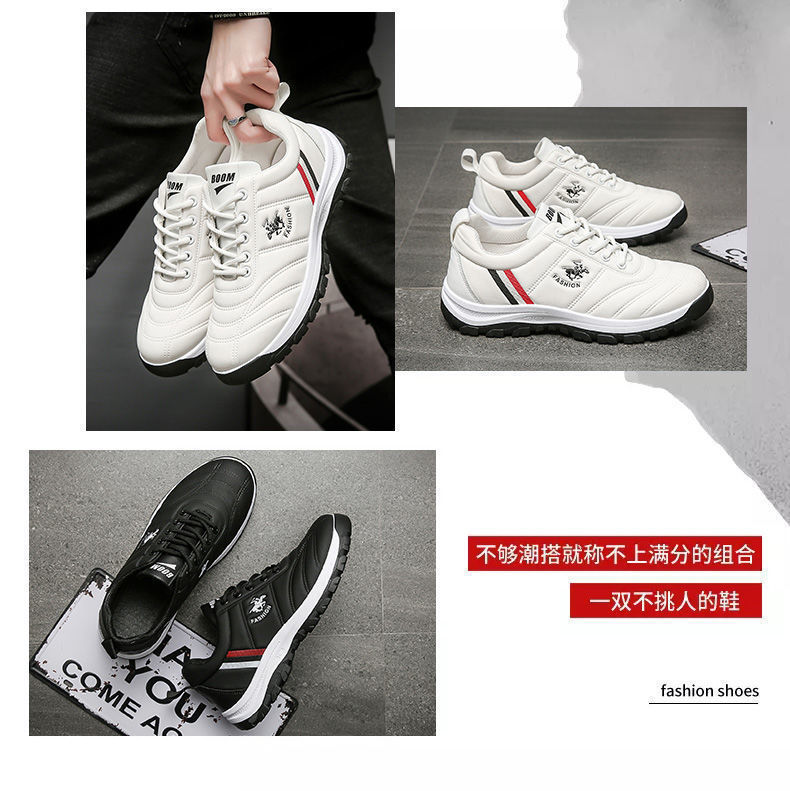 2021 New Autumn Leather Soft Bottom Non-Slip Korean Style Fashionable Casual Sneakers Cotton-Padded Shoes with Velvet Leather Shoes Men's Shoes 2021 New Autumn Leather Soft Bottom Non-Slip Korean Style Fashionable Casual Sneakers Cotton-Padded Shoes with Velvet Leather Shoes Men's Shoes