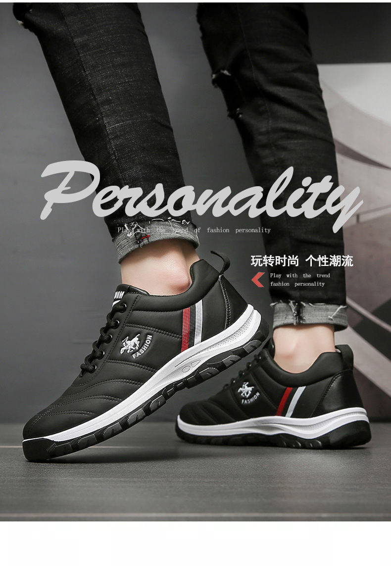 2021 New Autumn Leather Soft Bottom Non-Slip Korean Style Fashionable Casual Sneakers Cotton-Padded Shoes with Velvet Leather Shoes Men's Shoes 2021 New Autumn Leather Soft Bottom Non-Slip Korean Style Fashionable Casual Sneakers Cotton-Padded Shoes with Velvet Leather Shoes Men's Shoes