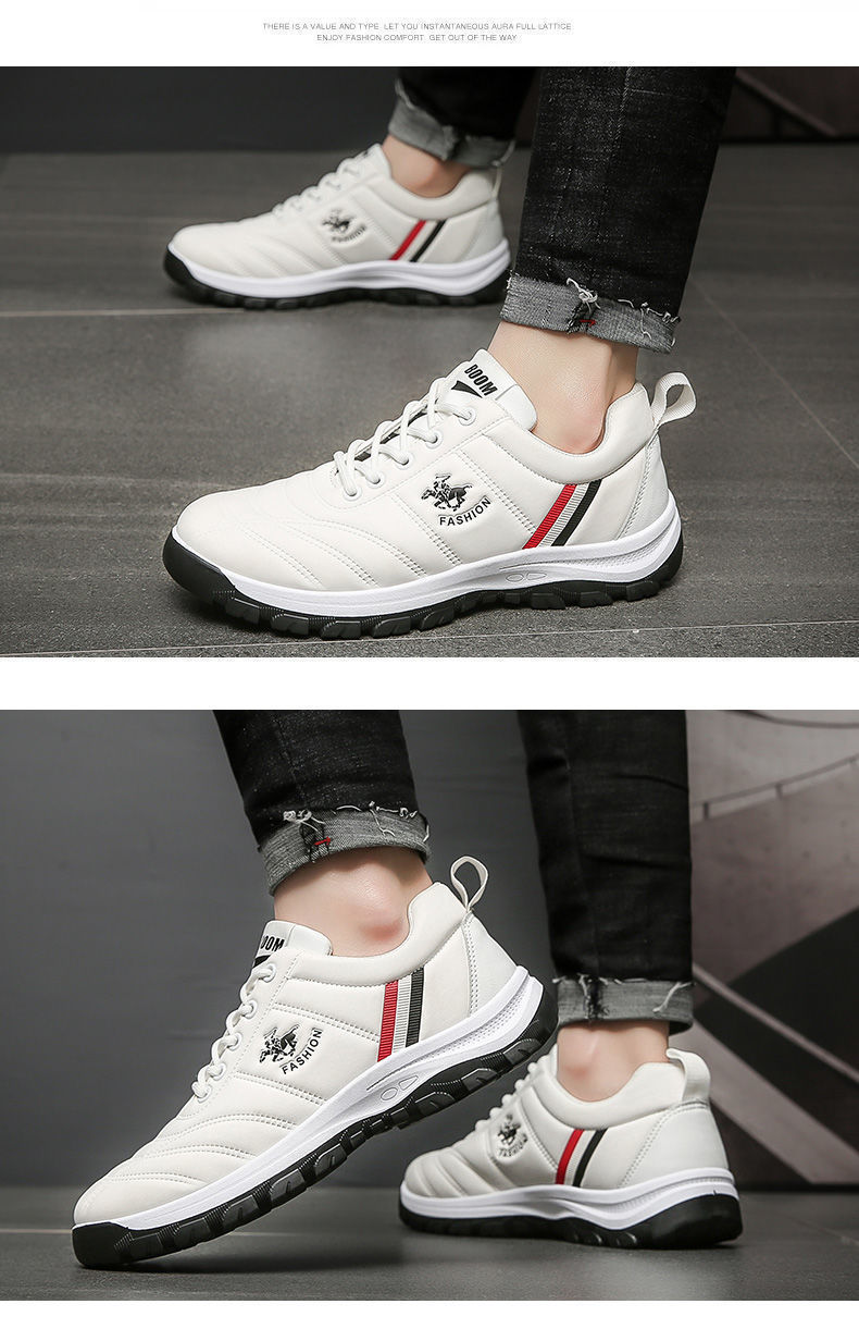 2021 New Autumn Leather Soft Bottom Non-Slip Korean Style Fashionable Casual Sneakers Cotton-Padded Shoes with Velvet Leather Shoes Men's Shoes 2021 New Autumn Leather Soft Bottom Non-Slip Korean Style Fashionable Casual Sneakers Cotton-Padded Shoes with Velvet Leather Shoes Men's Shoes