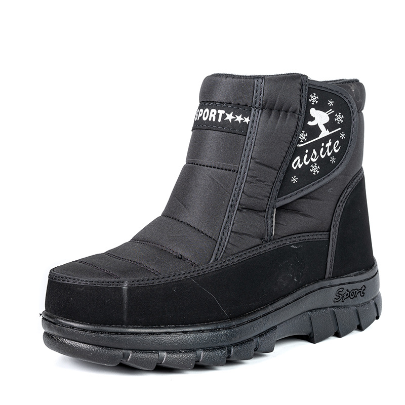 Foreign Trade Cross-Border Men&#039;s Cotton-Padded Shoes Thickened Cold Protection Velvet Ugg Non-Slip Warm Snow Boots Camouflage Cotton Safety Shoes