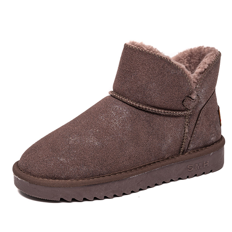 Women&#039;s Cotton-Padded Shoes Cross-Border Winter New Korean Style Daily Casual Platform UGG Fleece Lined Padded Warm Keeping Snow Boots for Women