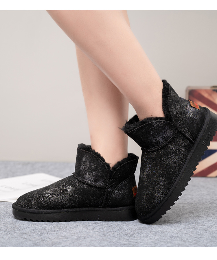 Women's Cotton-Padded Shoes Cross-Border Winter New Korean Style Daily Casual Platform UGG Fleece Lined Padded Warm Keeping Snow Boots for Women Women's Cotton-Padded Shoes Cross-Border Winter New Korean Style Daily Casual Platform UGG Fleece Lined Padded Warm Keeping Snow Boots for Women