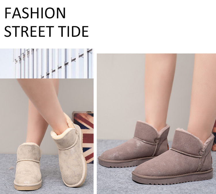Women's Cotton-Padded Shoes Cross-Border Winter New Korean Style Daily Casual Platform UGG Fleece Lined Padded Warm Keeping Snow Boots for Women Women's Cotton-Padded Shoes Cross-Border Winter New Korean Style Daily Casual Platform UGG Fleece Lined Padded Warm Keeping Snow Boots for Women