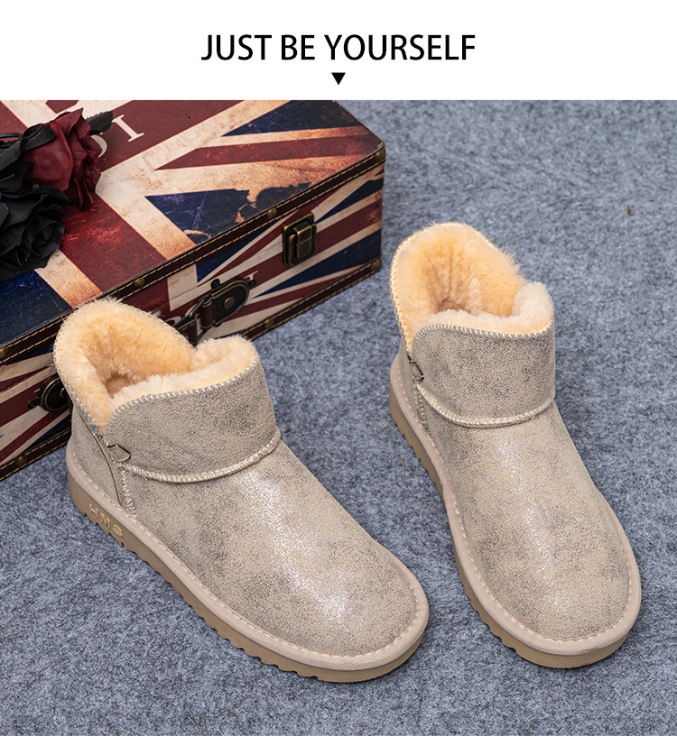 Women's Cotton-Padded Shoes Cross-Border Winter New Korean Style Daily Casual Platform UGG Fleece Lined Padded Warm Keeping Snow Boots for Women Women's Cotton-Padded Shoes Cross-Border Winter New Korean Style Daily Casual Platform UGG Fleece Lined Padded Warm Keeping Snow Boots for Women