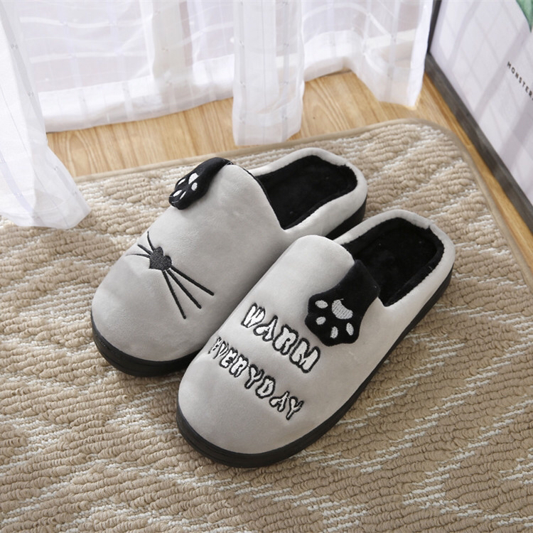 Winter Korean Men's and Women's Cat's Paw Cartoon Cute Non-Slip Indoor Home Cotton Shoes Outdoor Wear Insulated Cotton-Padded Shoes Foreign Trade Winter Korean Men's and Women's Cat's Paw Cartoon Cute Non-Slip Indoor Home Cotton Shoes Outdoor Wear Insulated Cotton-Padded Shoes Foreign Trade