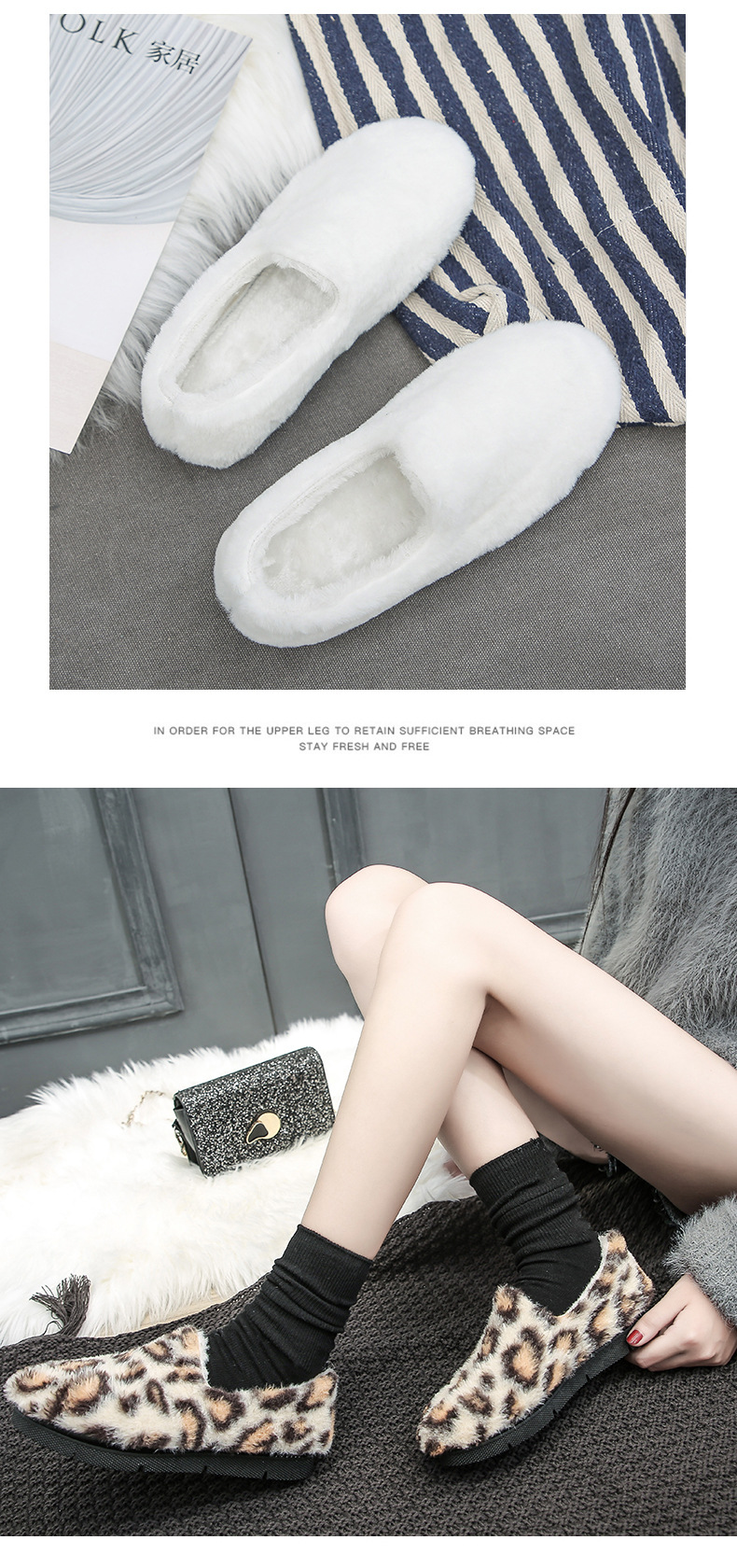 Cotton-padded shoes web celebrity wool shoes for women to wear winter doudou shoes with fleece Korean version winter one Cotton-padded shoes web celebrity wool shoes for women to wear winter doudou shoes with fleece Korean version winter one
