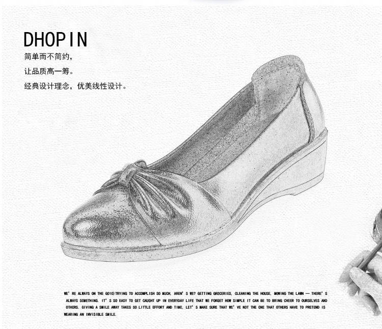 Spring and Autumn Mom Shoes Pumps Middle-Aged Women's Shoes Non-Slip Soft Bottom Breathable Leather Shoes for the Elderly Flat Heel Flat Shoes for the Elderly