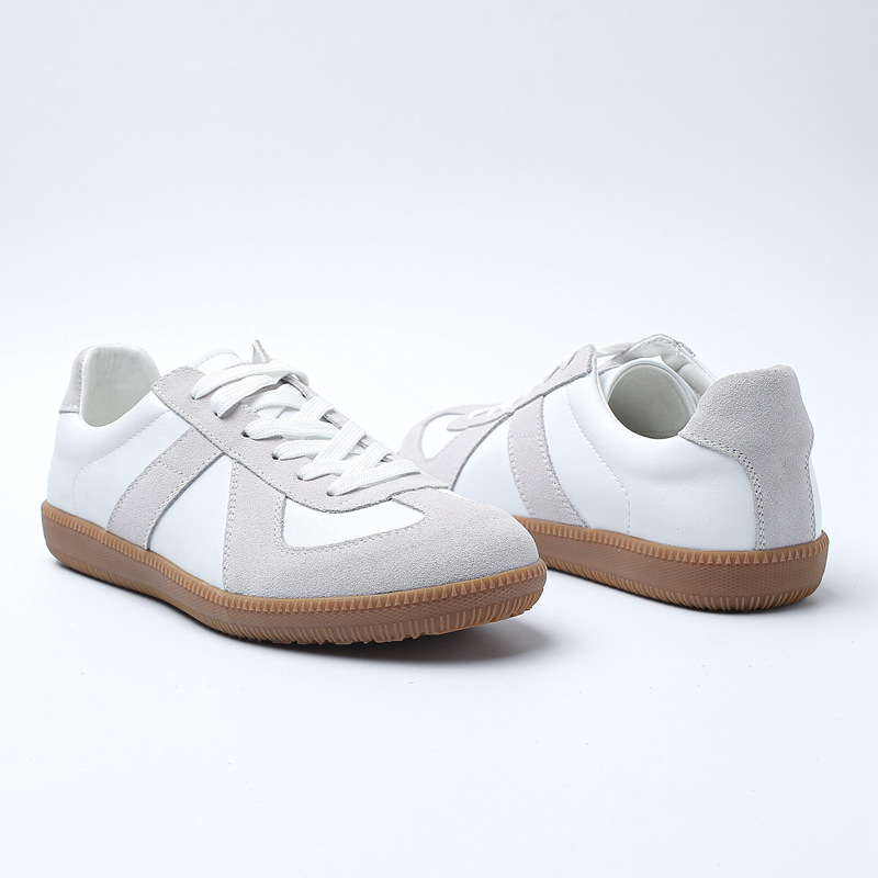 Spring 2021 German Training Shoes Soft Bottom Casual Shoes Flat Heel Low Top White Shoes All-Matching Couple Sneakers Men&#039;s Fashionable Shoes
