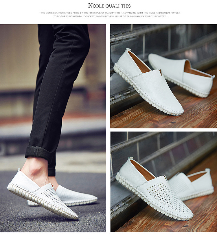 Men's Leather Shoes Breathable 2020 New Casual Shoes Men's Autumn Flat Heel Solid Color Men's Shoes Cross-Border Men's Peas Shoes Men Men's Leather Shoes Breathable 2020 New Casual Shoes Men's Autumn Flat Heel Solid Color Men's Shoes Cross-Border Men's Peas Shoes Men