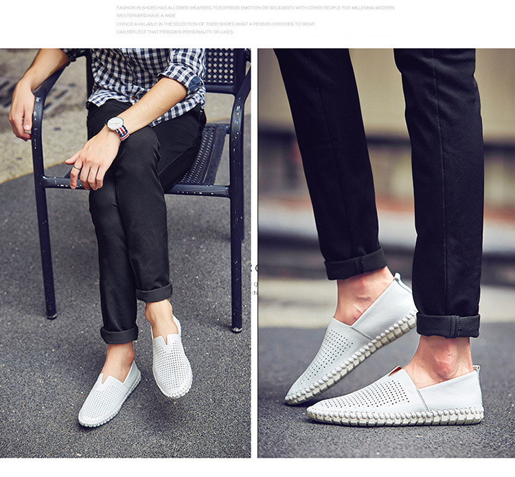 Men's Leather Shoes Breathable 2020 New Casual Shoes Men's Autumn Flat Heel Solid Color Men's Shoes Cross-Border Men's Peas Shoes Men Men's Leather Shoes Breathable 2020 New Casual Shoes Men's Autumn Flat Heel Solid Color Men's Shoes Cross-Border Men's Peas Shoes Men