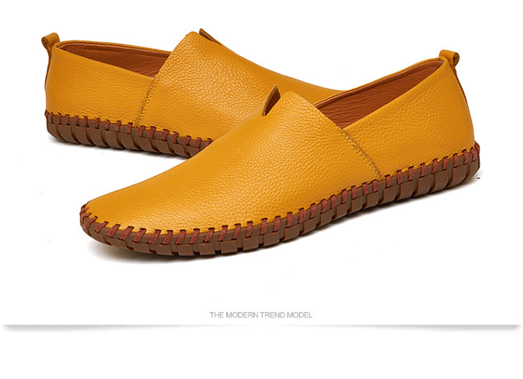 Men's Leather Shoes Breathable 2020 New Casual Shoes Men's Autumn Flat Heel Solid Color Men's Shoes Cross-Border Men's Peas Shoes Men Men's Leather Shoes Breathable 2020 New Casual Shoes Men's Autumn Flat Heel Solid Color Men's Shoes Cross-Border Men's Peas Shoes Men