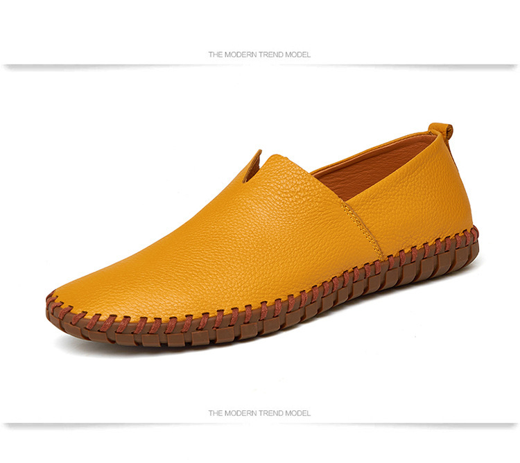 Men's Leather Shoes Breathable 2020 New Casual Shoes Men's Autumn Flat Heel Solid Color Men's Shoes Cross-Border Men's Peas Shoes Men Men's Leather Shoes Breathable 2020 New Casual Shoes Men's Autumn Flat Heel Solid Color Men's Shoes Cross-Border Men's Peas Shoes Men