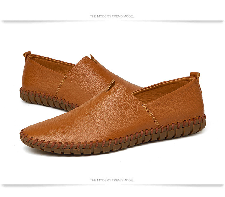 Men's Leather Shoes Breathable 2020 New Casual Shoes Men's Autumn Flat Heel Solid Color Men's Shoes Cross-Border Men's Peas Shoes Men Men's Leather Shoes Breathable 2020 New Casual Shoes Men's Autumn Flat Heel Solid Color Men's Shoes Cross-Border Men's Peas Shoes Men