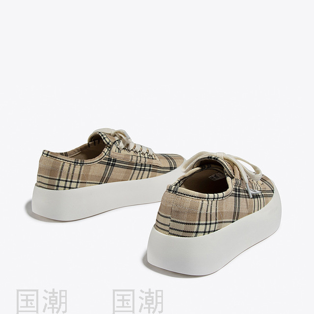 2021 Summer New Low-Top Flat Heel Platform Casual All-Match Women&#039;s Canvas Shoes Women&#039;s TikTok Live Streaming on 