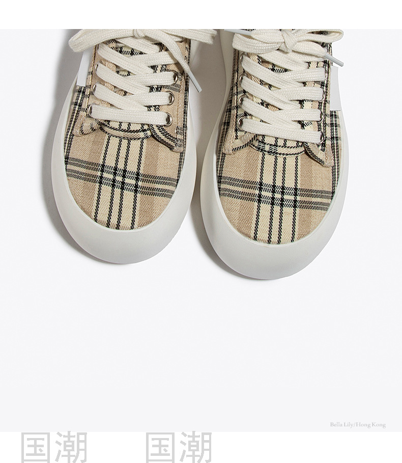 2021 Summer New Low-Top Flat Heel Platform Casual All-Match Women's Canvas Shoes Women's TikTok Live Streaming on 
